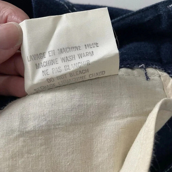 Vintage Mac Keen Women’s Jeans 30 High Waist Wide Leg Dark Blue Denim France - Picture 6 of 10